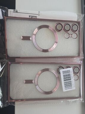Rose Gold Magnetic Ring Phone Case Frame (Pair)